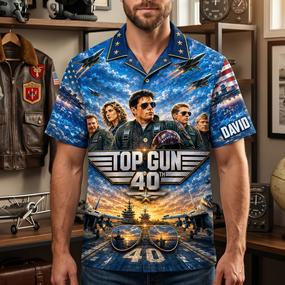 Legendary Pilots 40th Anniversary Hawaiian Shirt - Personalized Gifts 02natn100626-Homacus