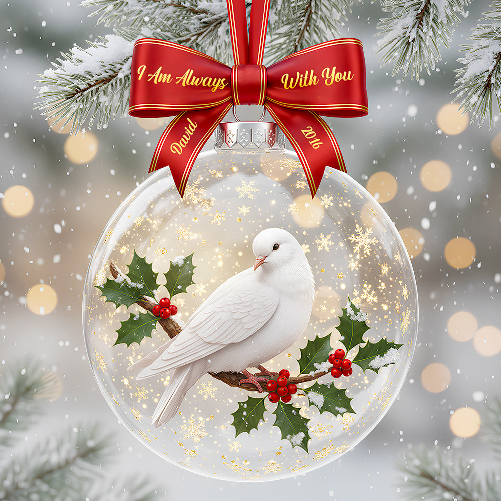 Cardinals From Heaven Christmas Ornament – Personalized Memorial Gifts 02HUDT111025-Homacus