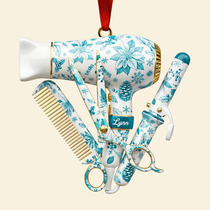 Hairstylist Toile de Jouy Ornament Personalized Gifts for Christmas 05PGDT011025-Homacus