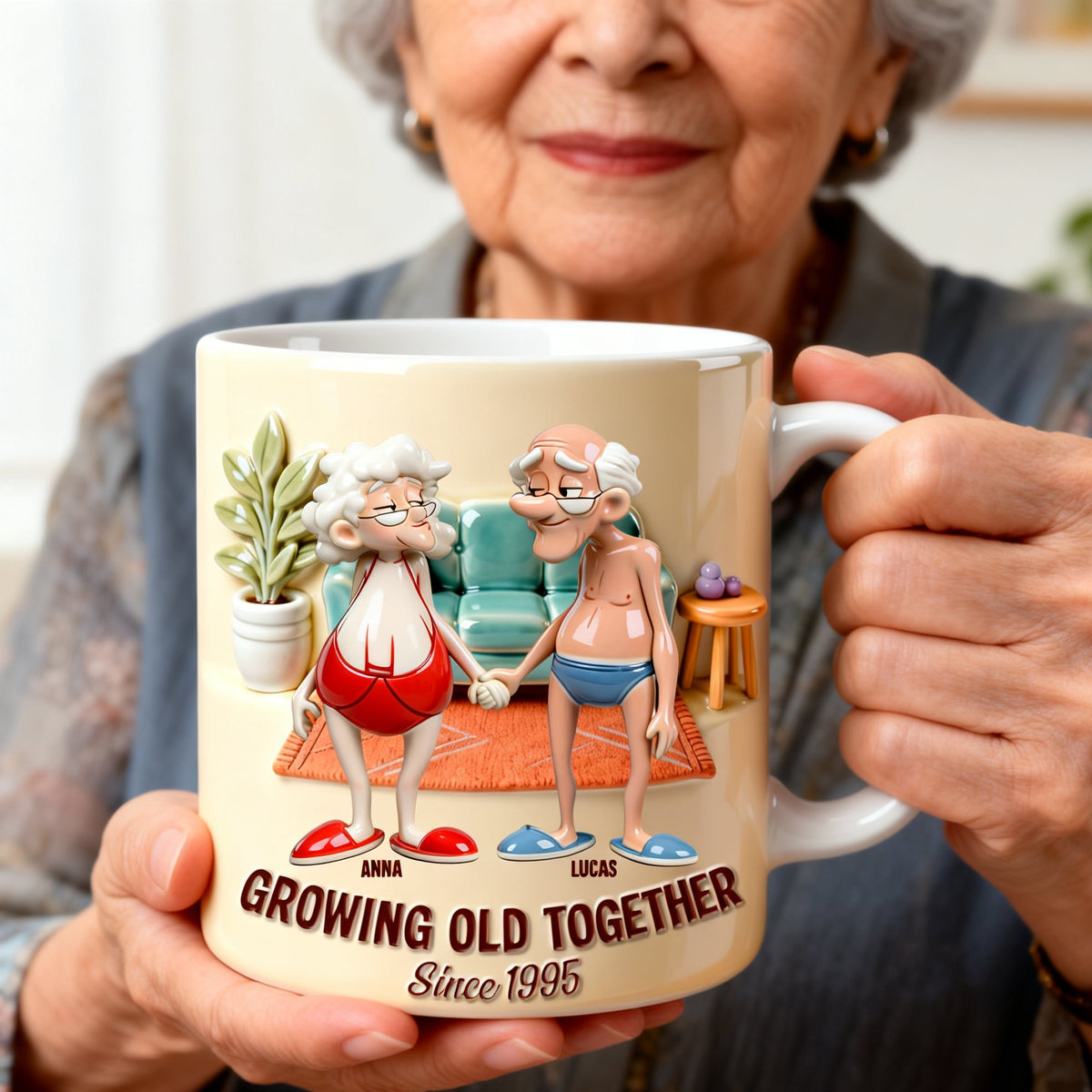 Growing Old Together Coffee Mug - Personalized Gifts For Couple 04natn171225-Homacus