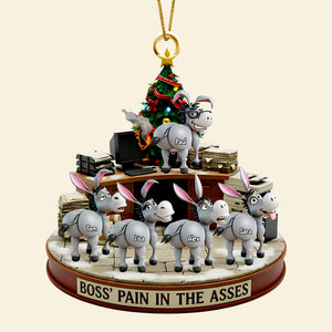 Fun Donkey Coworkers Ornament, Personalized Gifts For Boss 02QHDT250925-Homacus