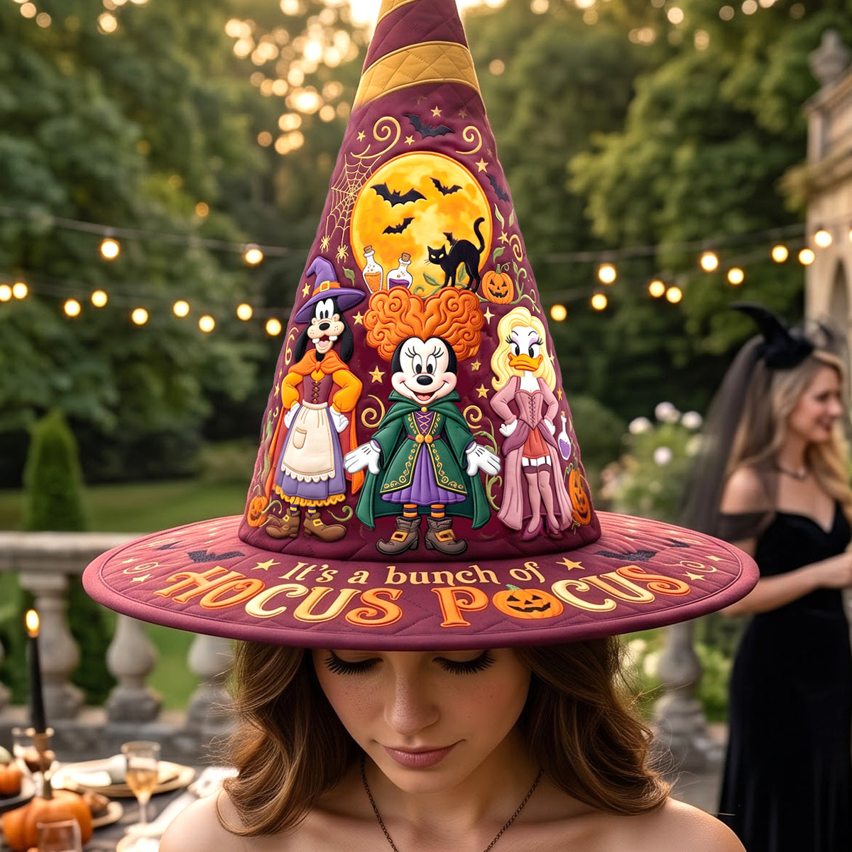 Mystical Quilted Witch Hat - Personalized Gifts For Halloween 02patn130826