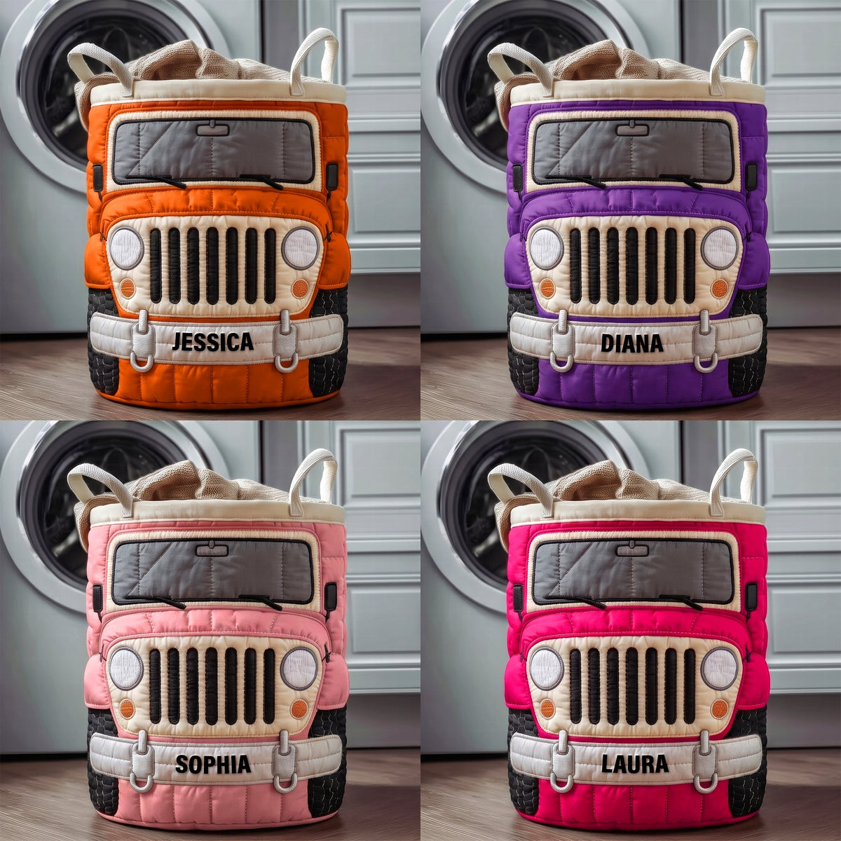 Dirt Journey Quilted Laudry Basket - Personalized Gifts For Off-road Lovers 06qhqn140726-Homacus