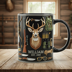 Hunting Black Coffee Mug - Personalized Gifts For Hunting Lovers 01kita171225-Homacus