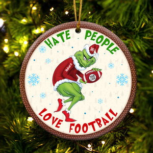 Personalized Christmas Gifts For Football Fans Ceramic Ornament 01OHQN281024-Homacus