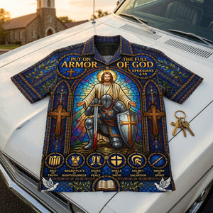 Armor Of Faith Hawaiian Shirt - Personalized Gifts For Christians 05HUQN240626