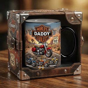 Motorcycle Coolest Dad Magic Coffee Mug - Personalized Gifts For Father's Day Biker Dad Magic Mug 04NALU120526-Homacus