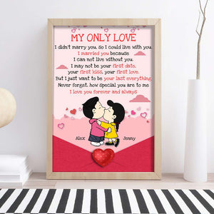 Personalized Gifts For Cartoon Lover Canvas Poster Couple Valentine 04XQMH051224HG-Homacus