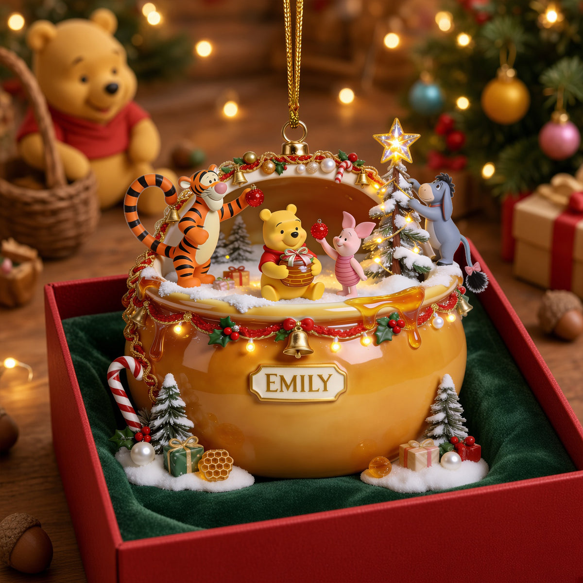 Sweet Holiday Acrylic Ornament - Personalized Gifts For Christmas 02halu140826-Homacus