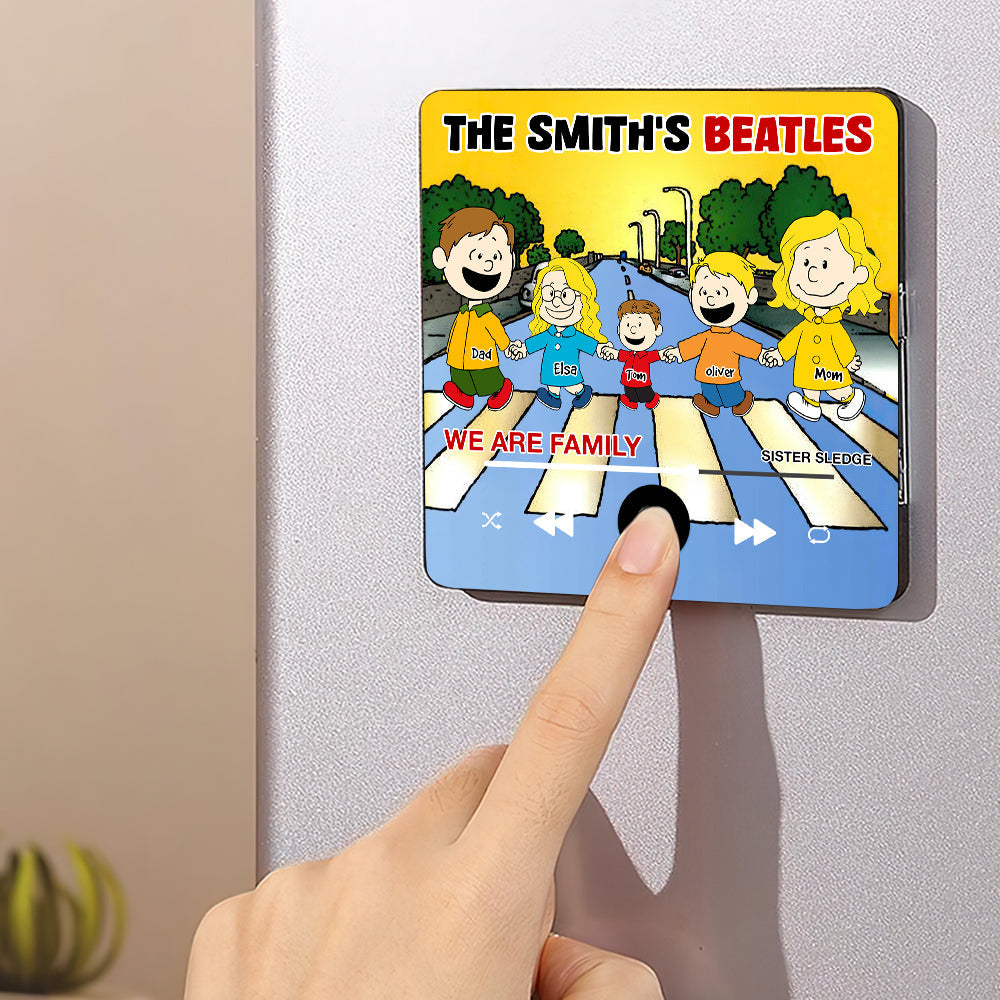 Personalized Gifts For Family Music Fridge Magnet Family Holding Hand 02XQDT281225HH-Homacus