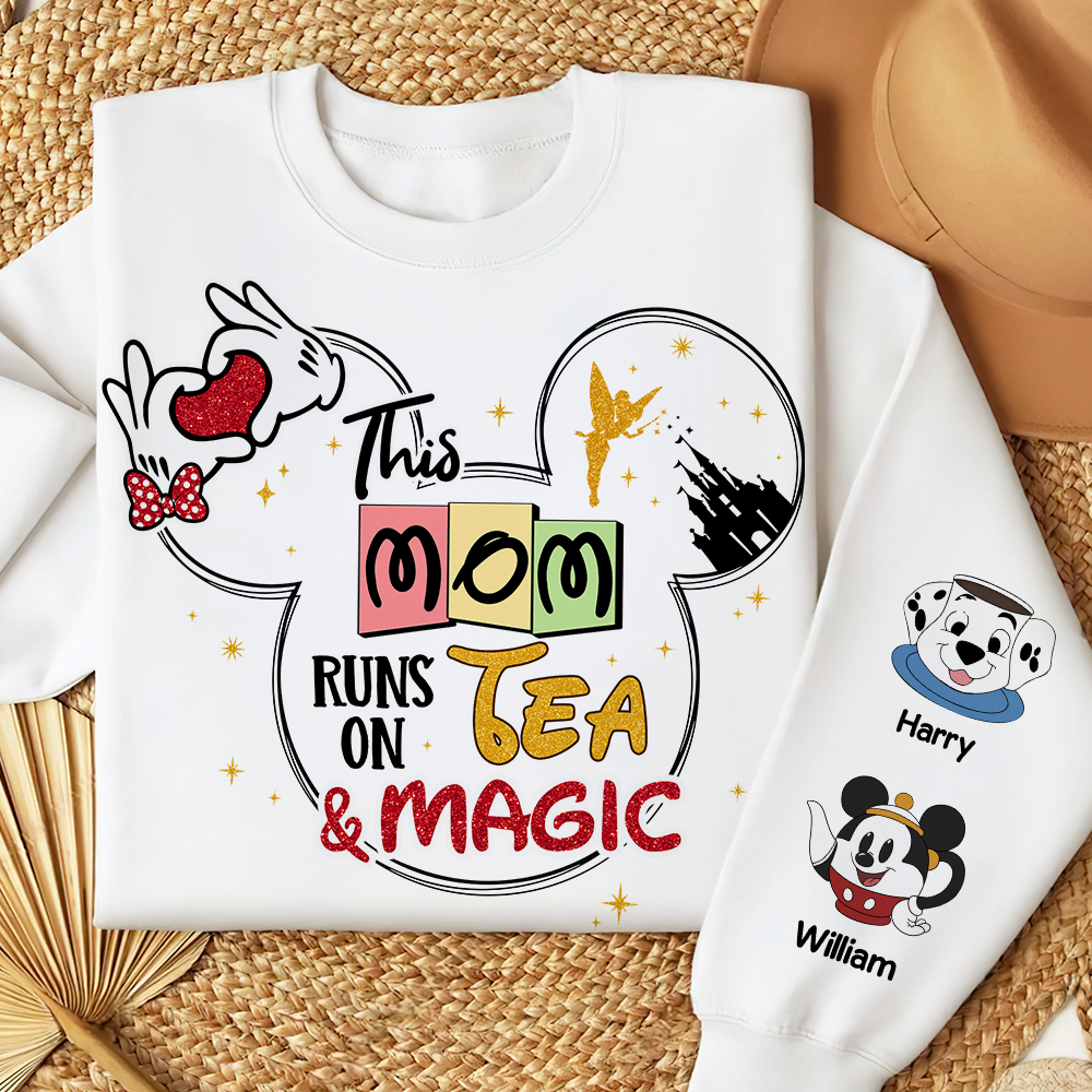 Personalized Gifts For Mom 3D Shirt 02ohpu200325 Mom Runs On Tea & Magic-Homacus
