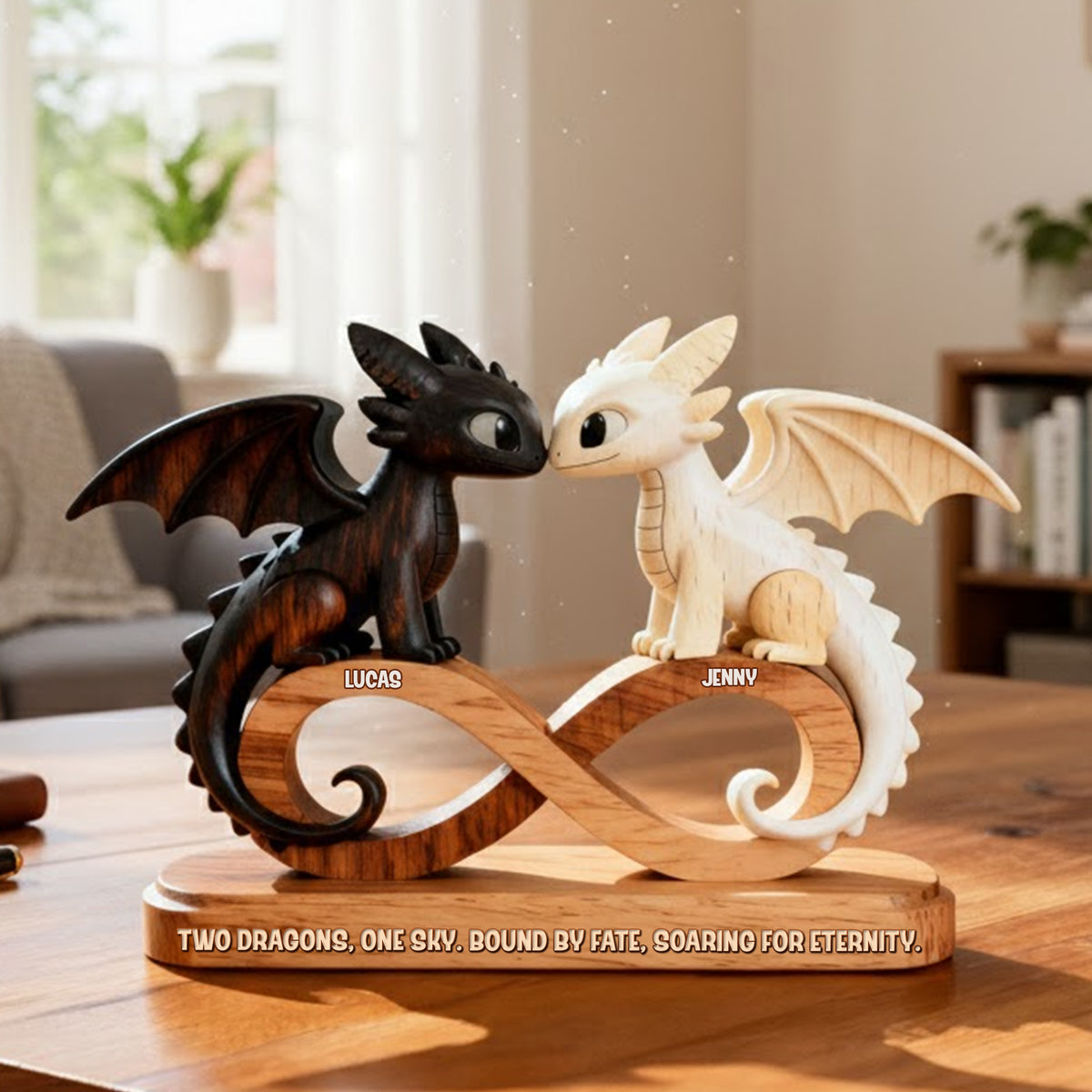 Dragons Couple Acrylic Plaque - Personalized Gifts For Couple 03hytn060126