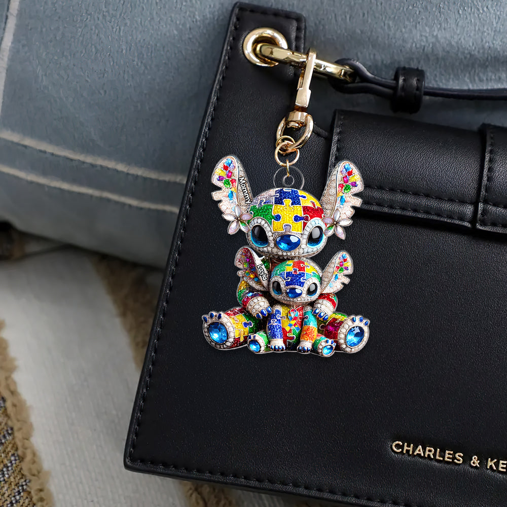 Personalized Gifts For Autism Mom Keychain Mother's Day Autism Awareness 06TGTN090425-Homacus