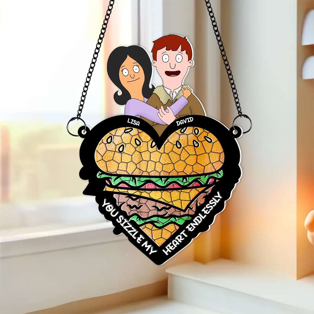 Personalized Gifts For Couple Window Hanging Suncatcher Ornament 04OHMH120225HG-Homacus