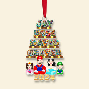 Personalized Gifts For Family Movie Lover Acrylic ornament Christmas 02XQMH211024PA-Homacus