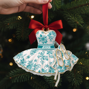 Blooming Ballet Dress Ornament - Personalized Gifts For Ballerina 02PGLU111025-Homacus