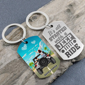 Personalized Gifts For Off Road Couple Keychain 04TOPU120642TM-Homacus