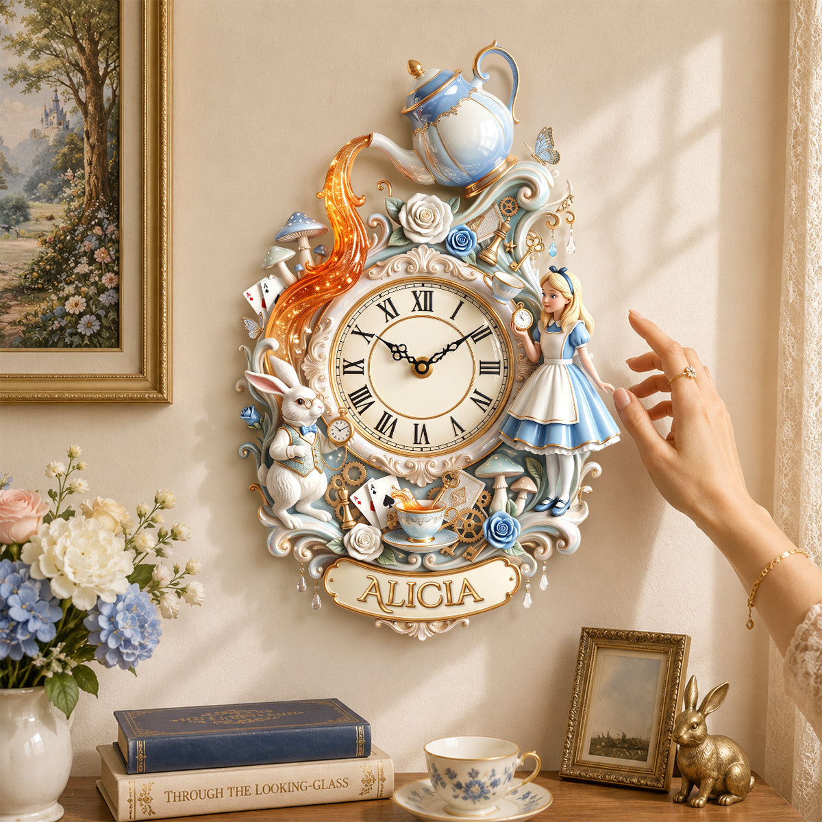 Magical Acrylic Hanging Wall Clock Personalized Gifts for Fantasy Lovers 03PGDH150726-Homacus