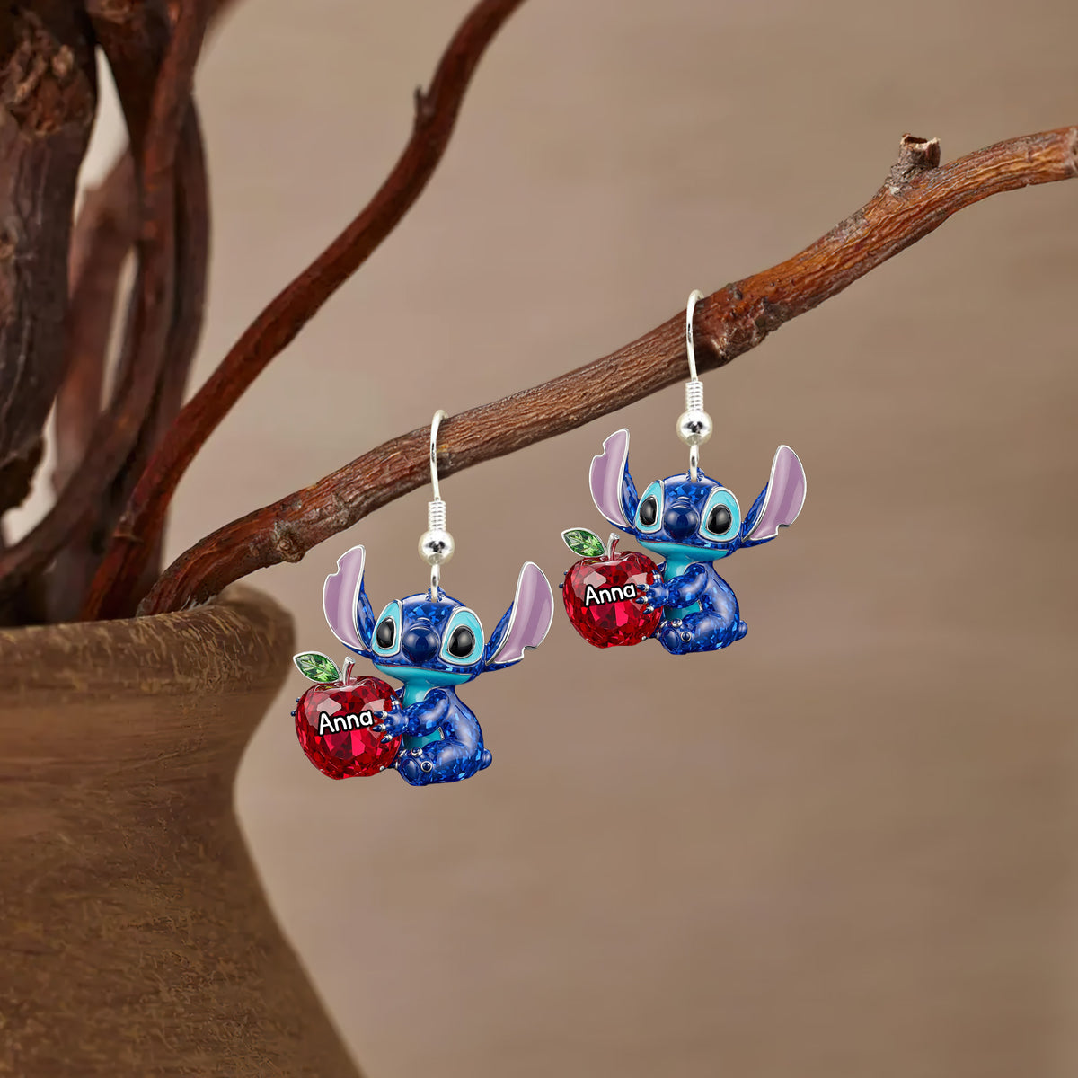 Blue Alien Teacher Earrings - Personalized Gifts For Teachers 02pgmg160725-Homacus