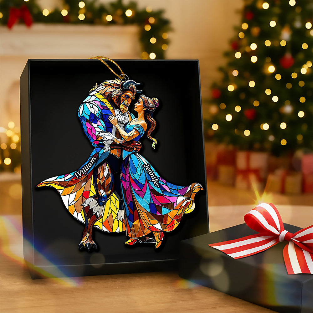 Fairy Tale Couple Christmas Ornament - Personalized Gifts For Couple 02tgqn110925-Homacus