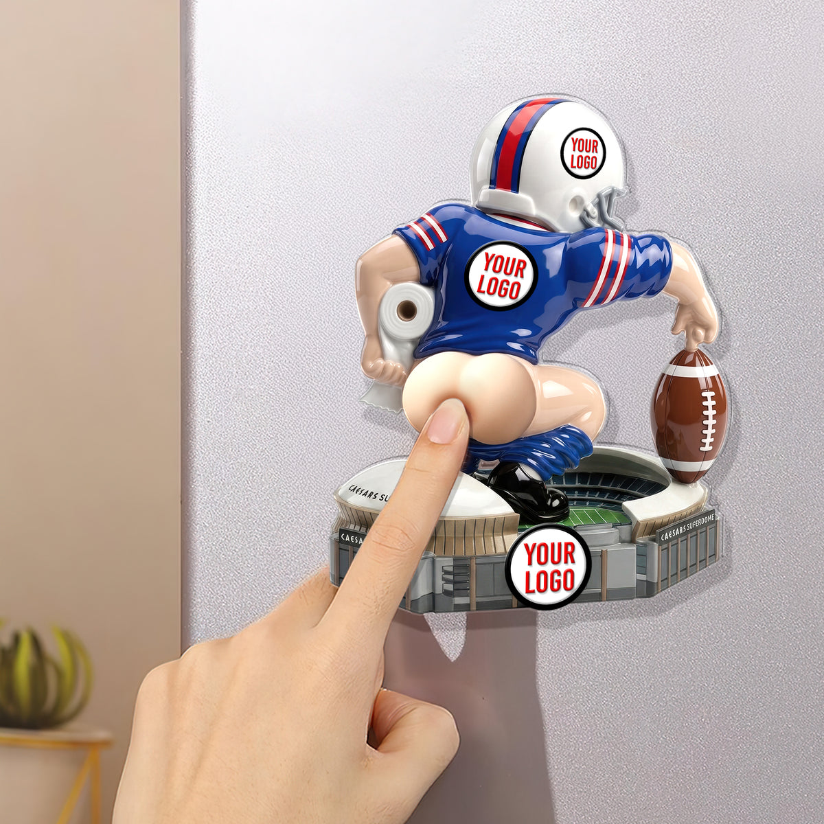 Fun Nasty Sport Anti-collision Acrylic Fridge Magnet, Personalized Gifts For Sport Lovers 04qhqn040726-Homacus
