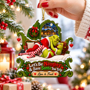 Naughty Little Love Christmas Ornament - Personalized Gifts For Couple 08OHQN170926