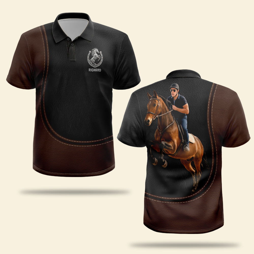 Horse Lover 3D Polo Shirt - Custom Photo Gifts For Horse Riders 04pgqn060825-Homacus