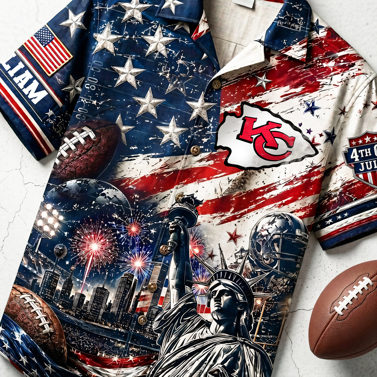Proud American Hawaiian Shirt - Personalized Gifts For Sport Lovers 04pata090626