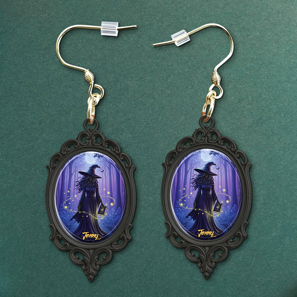 Mystic Witch Moon Earrings - Personalized Gifts For Witch Lovers 01PGTN110725-Homacus