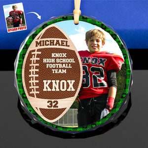 Custom Photo Gifts For Football Player Christmas Ornament 04ACDT191024-Homacus