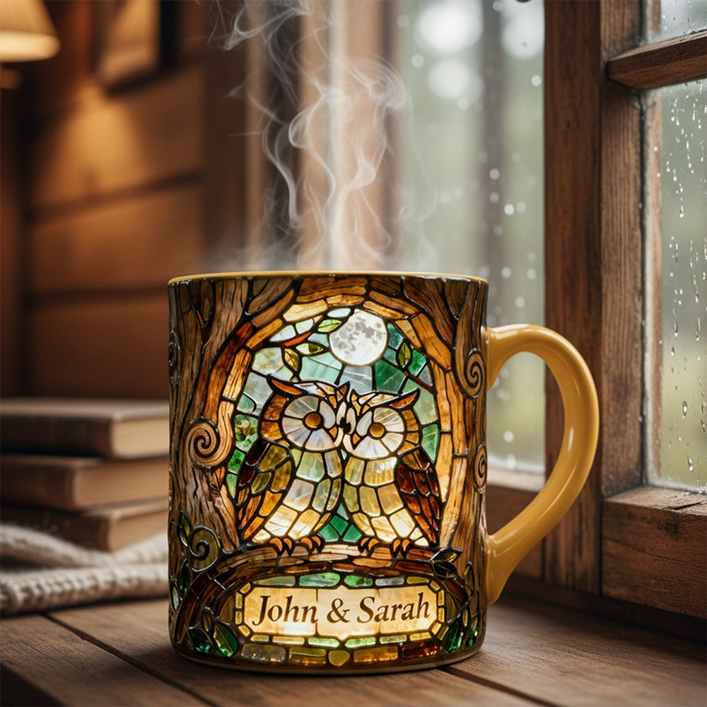 Owl Couple Valentine Coffee Mug - Personalized Gifts For Couple 03hyta160126-Homacus