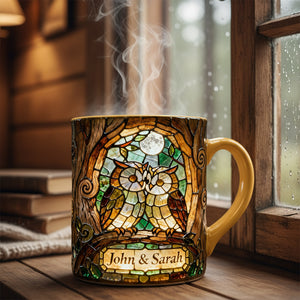 Owl Couple Valentine Coffee Mug - Personalized Gifts For Couple 03hyta160126-Homacus