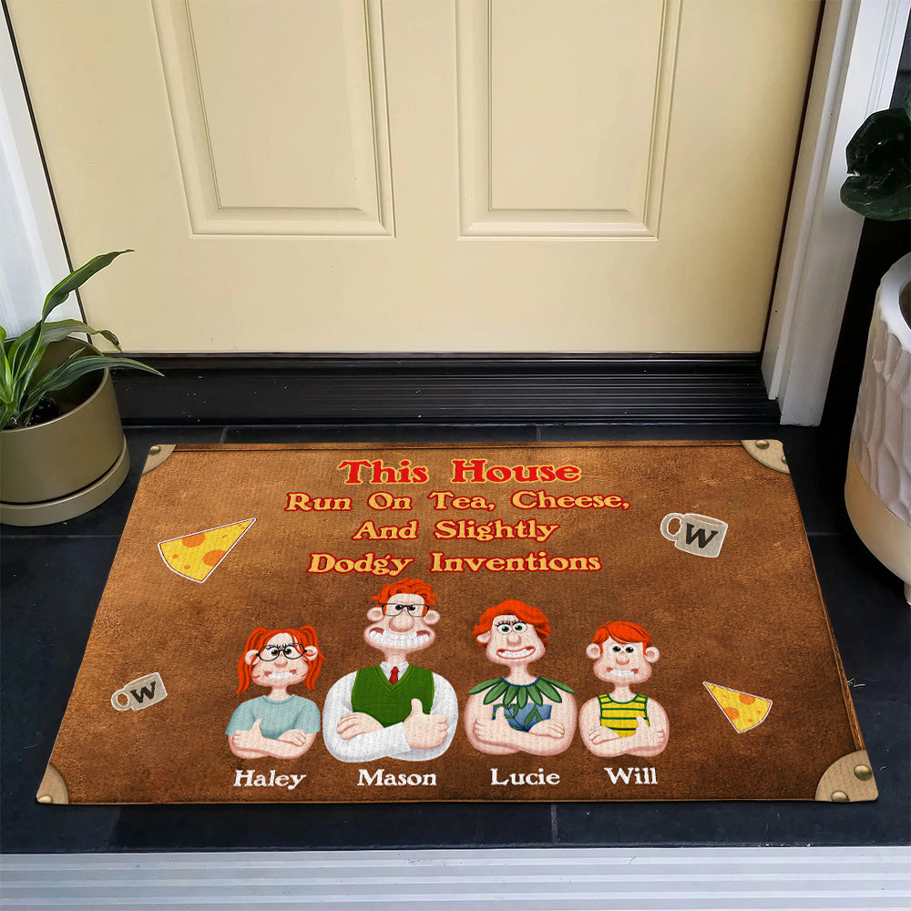 Personalized Gifts For Family Doormat 05NAMH210225PA-Homacus