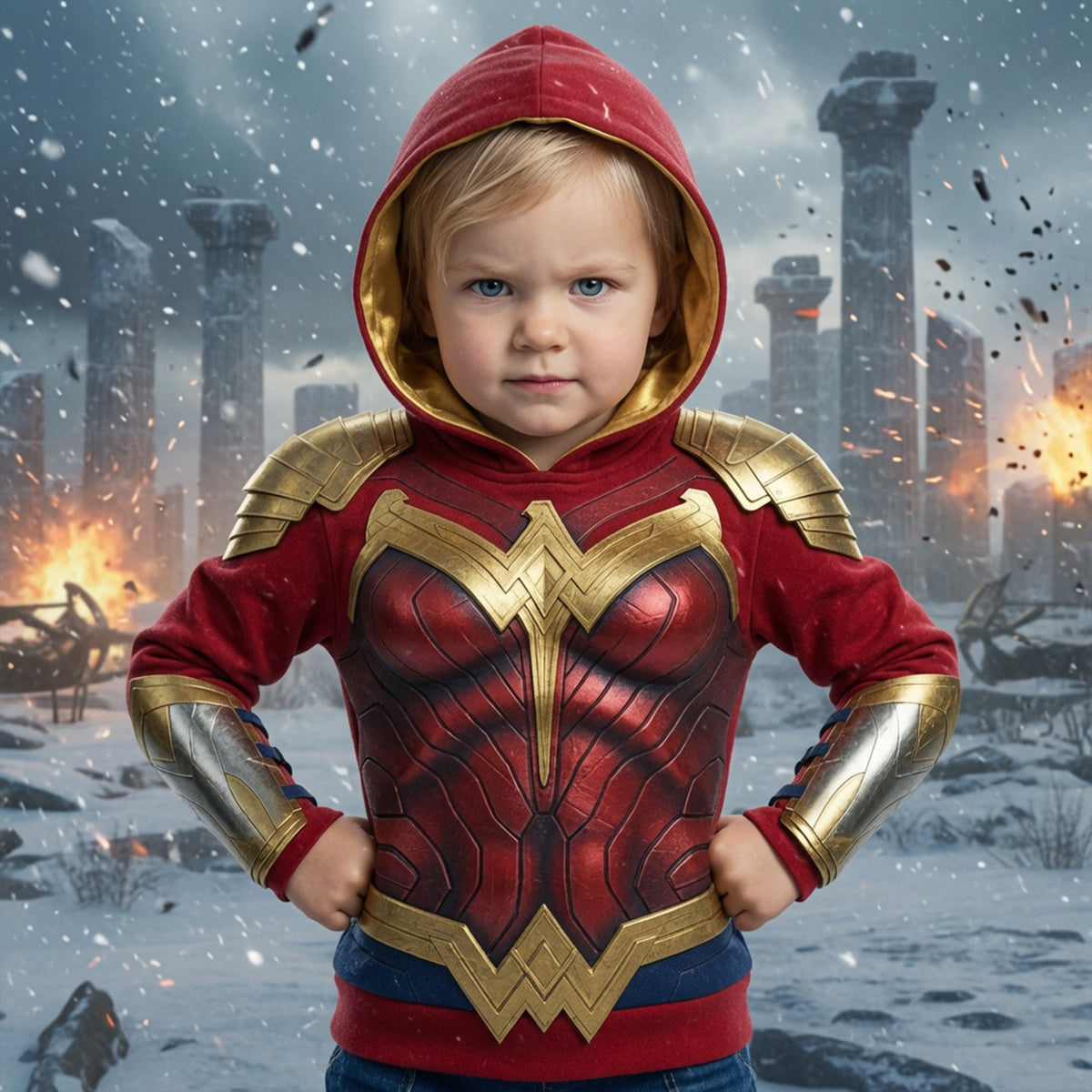 Mighty Warrior Hoodie - Personalized Gifts For Fantasy Lovers Kid Shirt 04hylu060726-Homacus