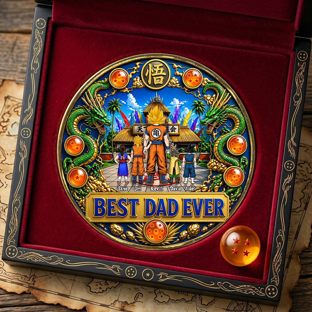 Best Dad Ever Printed Metal Coin - Personalized Gifts For Dad 02tota280426-Homacus