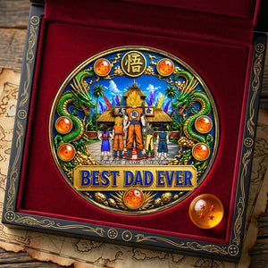 Best Dad Ever Printed Metal Coin - Personalized Gifts For Dad 02tota280426-Homacus