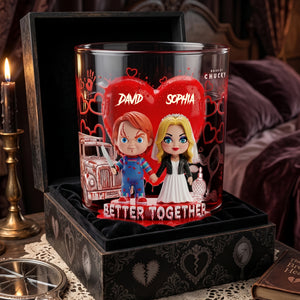 Better Together Whiskey Glass - Personalized Gifts For Couple 04OHLU060626-Homacus