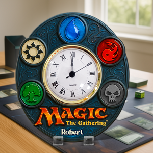 Game Fans Desk Clock Plaque - Personalized Gift For Fans 03NAPU280525-Homacus