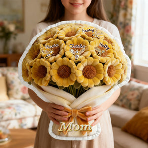 Sunflower Mom Pillow - Personalized Gifts For Mom 04TOMG060226-Homacus