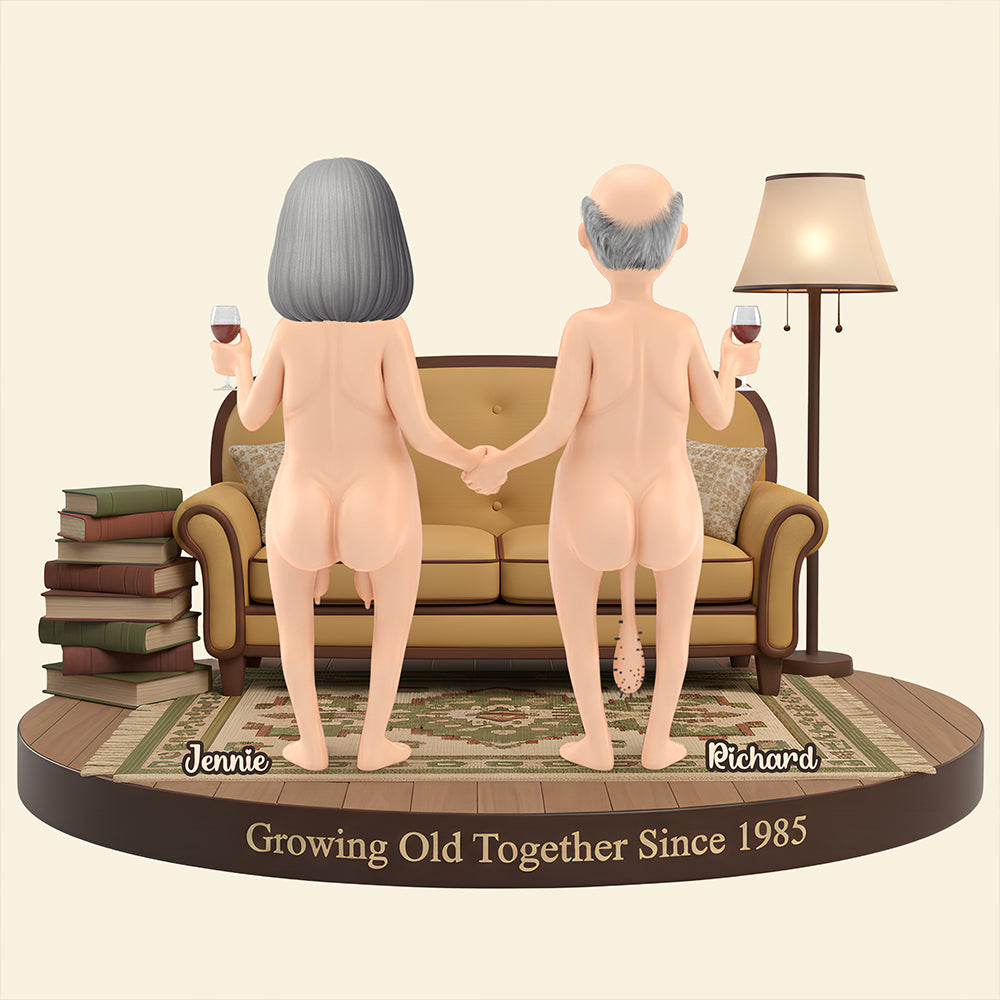 Old Couple Forever Light Box Personalized Gifts For Couple 05NADT051225-Homacus
