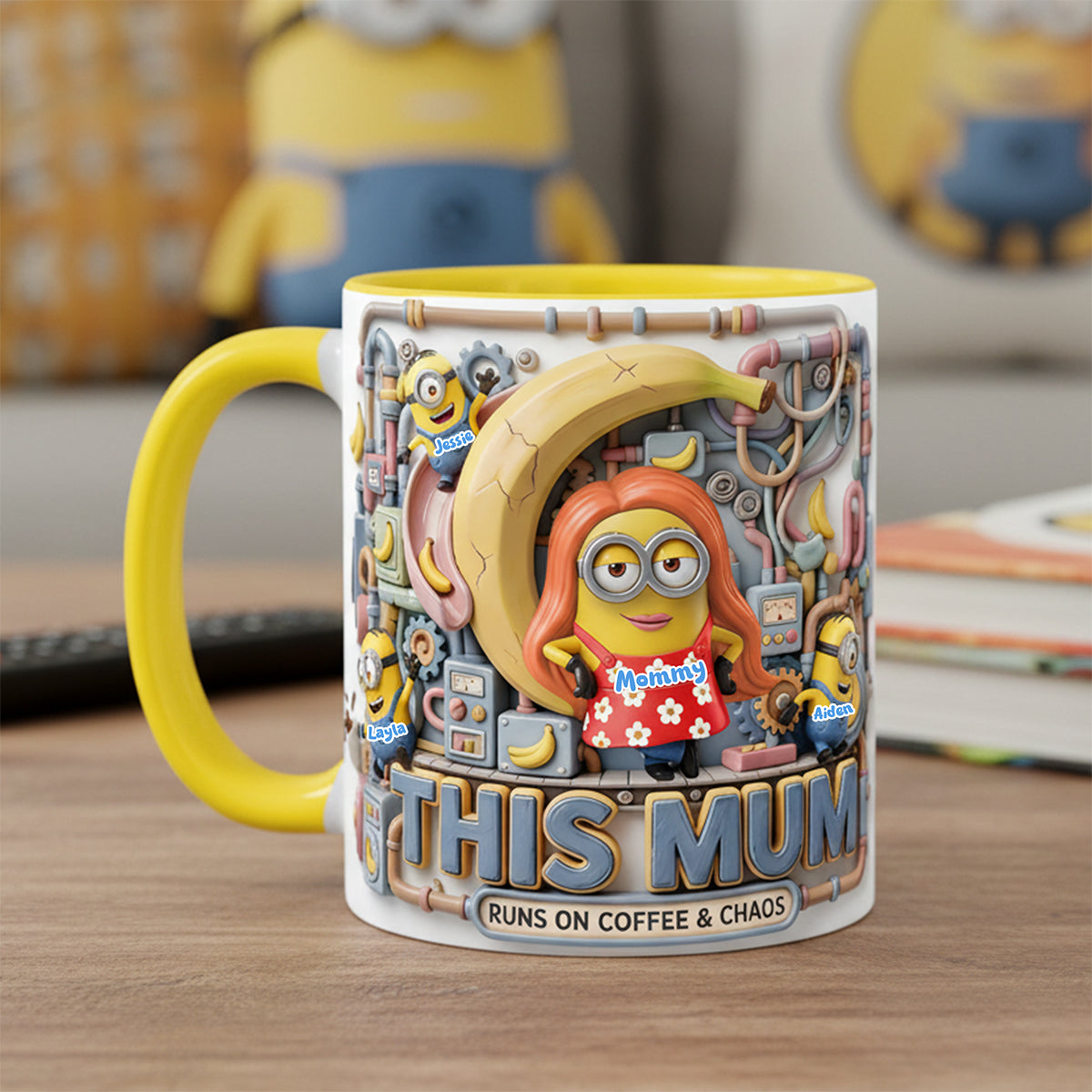 Chaos Mom And Kids Coffee Accent Mug - Personalized Gifts For Mother's Day Coffee Mug 03PATA310326-Homacus