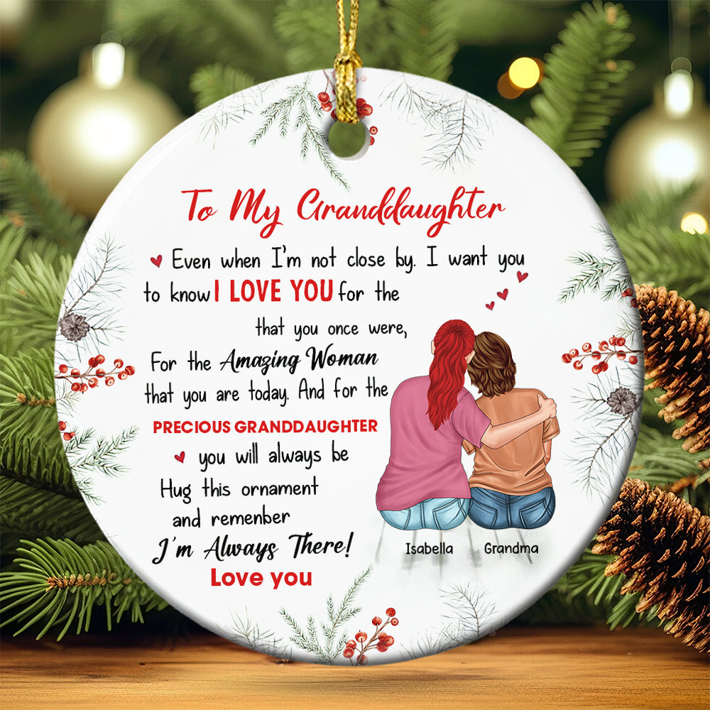 Personalized Gifts For Granddaughter Christmas Ornament 01ACDT011024TM-Homacus