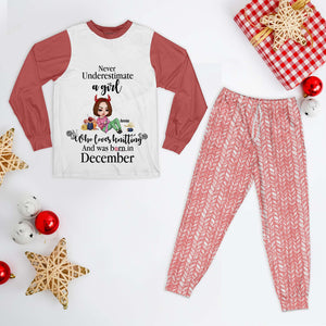 Personalized Gifts For Knitting Lovers Pajamas Christmas 01XQLU131124HH-Homacus