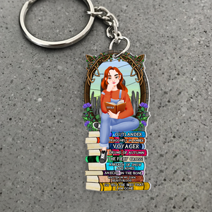 Personalized Gifts For Book Lover Keychain 05HUPU271224PA-Homacus