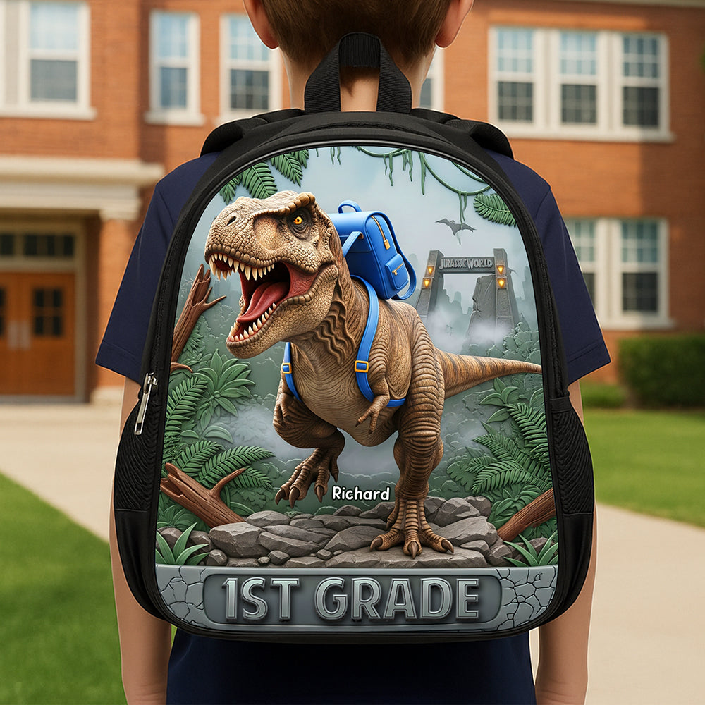 Dinosaur School Bag - Personalized Gifts For Kids 02naqn050825-Homacus