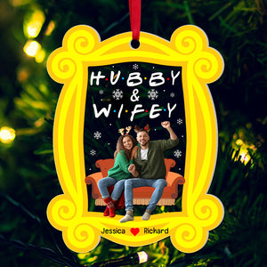 Personalized Custom Photo Christmas Gifts For Couple Acrylic Ornament 02KAQN111024-Homacus