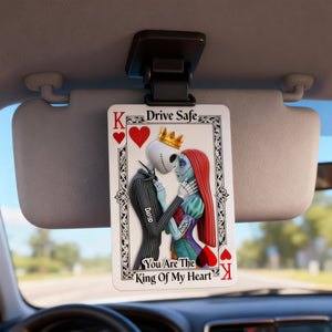 Gothic Skeleton Couple Car Visor Clip – Personalized Gifts For Couple 08nalu201225-Homacus