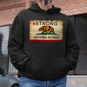 Pray for California Los Angeles Fire Strong Flag Shirt-Homacus