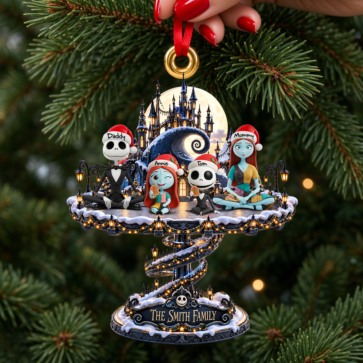 Spooky Christmas Ornament - Personalized Gifts For Family 03ohdh141026-Homacus