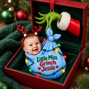 Wrapped in Holiday Cheer Ornament - Personalized Custom Photo Gift For Kids 05HULU141026-Homacus
